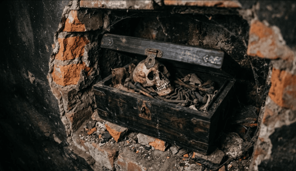 Bí ẩn hài cốt trong hộp gỗ mun của truyện ma có thật